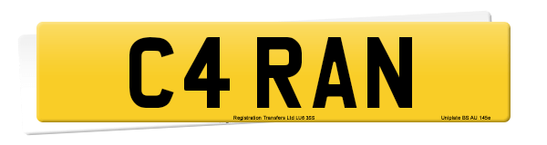 Registration number C4 RAN